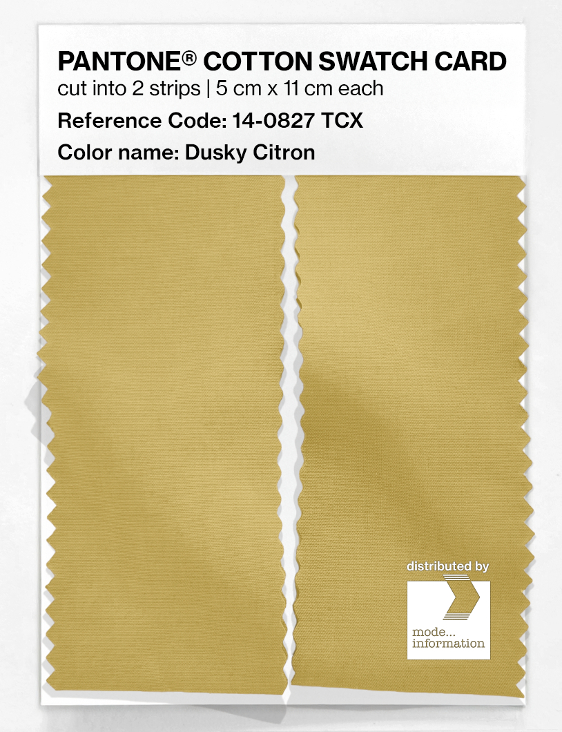 Artikelbild 2 des Artikels “PANTONE® COTTON SWATCH CARD 14-0827 TCX Dusky Citron “