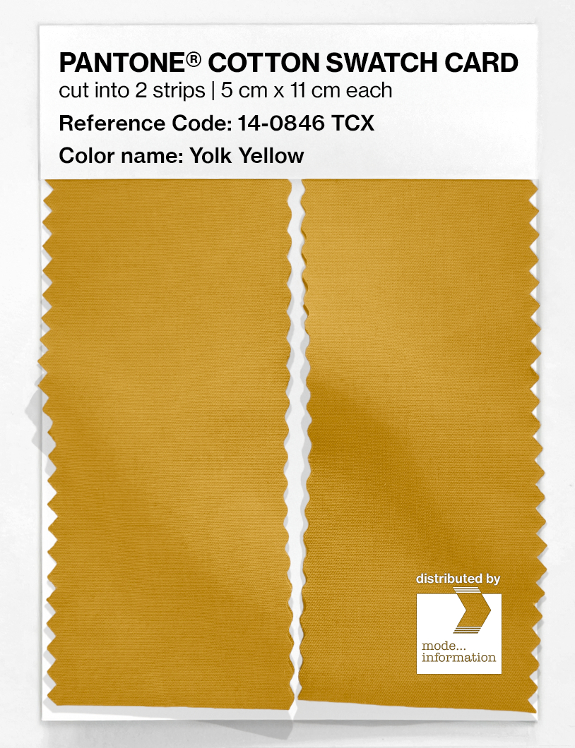 Artikelbild 2 des Artikels “PANTONE® COTTON SWATCH CARD 14-0846 TCX Yolk Yellow “