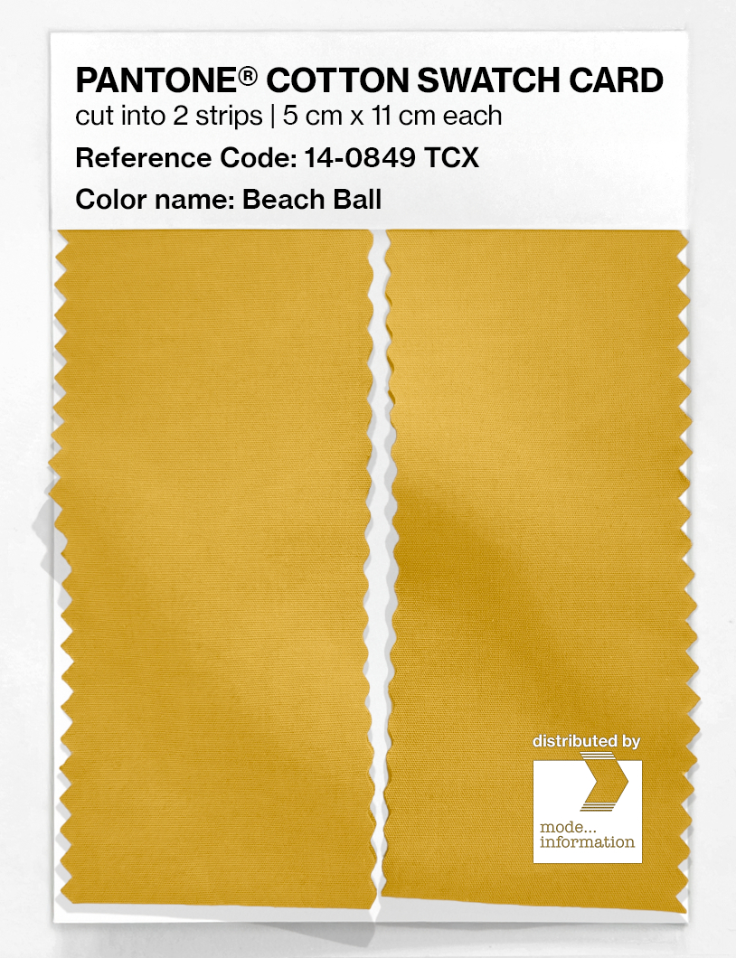 Product image 2 of the product “PANTONE® COTTON SWATCH CARD 14-0849 TCX Beach Ball ”