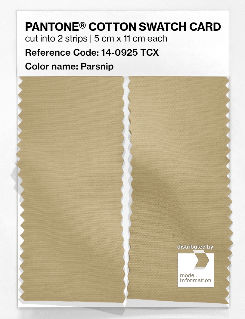 Product image 2 of the product “PANTONE® COTTON SWATCH CARD 14-0925 TCX Parsnip ”