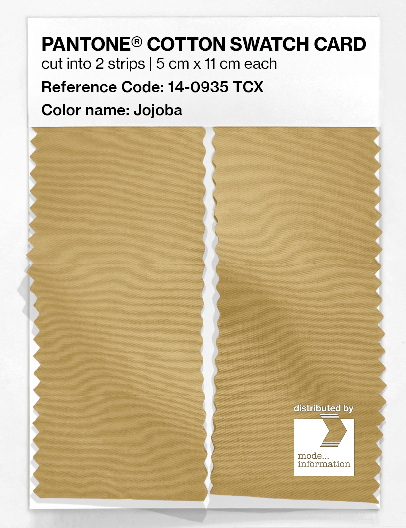 Product image 2 of the product “PANTONE® COTTON SWATCH CARD 14-0935 TCX Jojoba ”