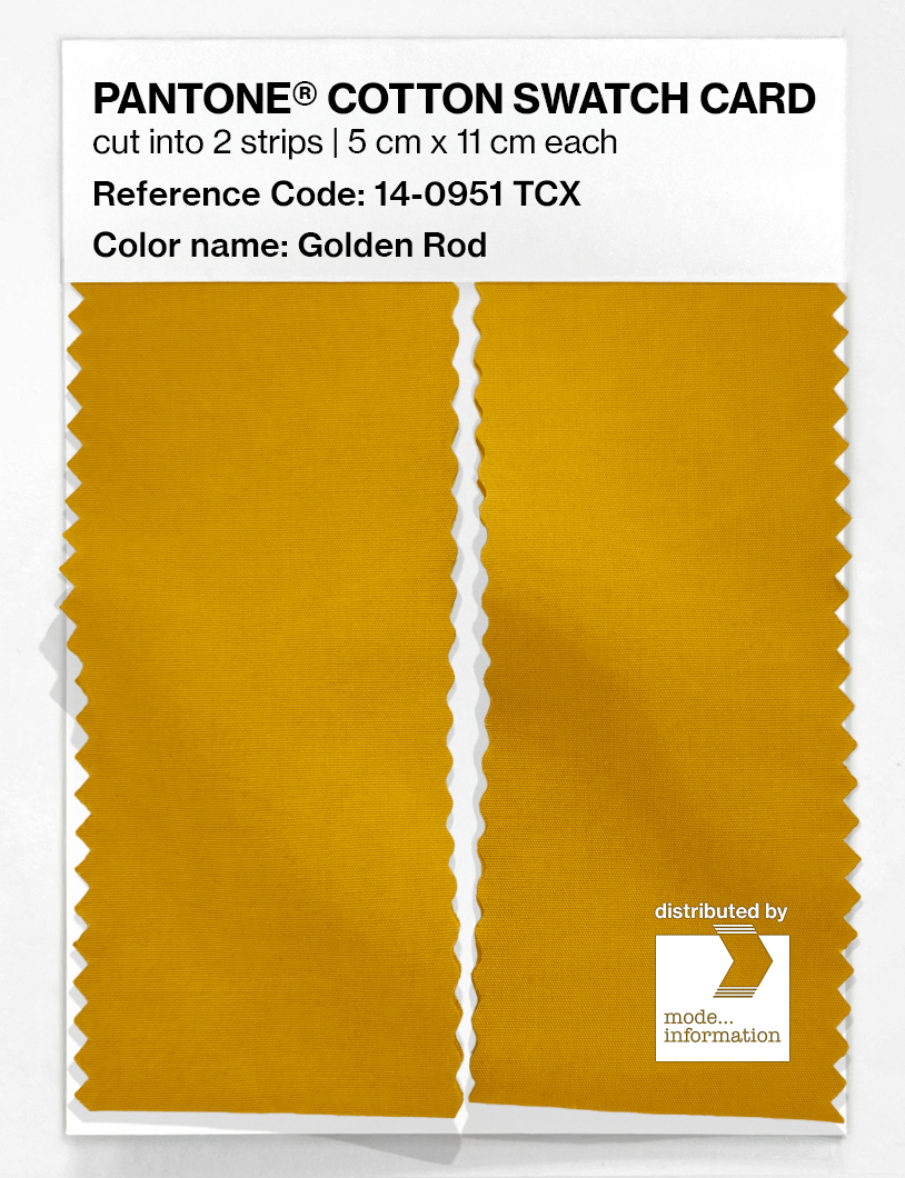 Product image 2 of the product “PANTONE® COTTON SWATCH CARD 14-0951 TCX Golden Rod ”