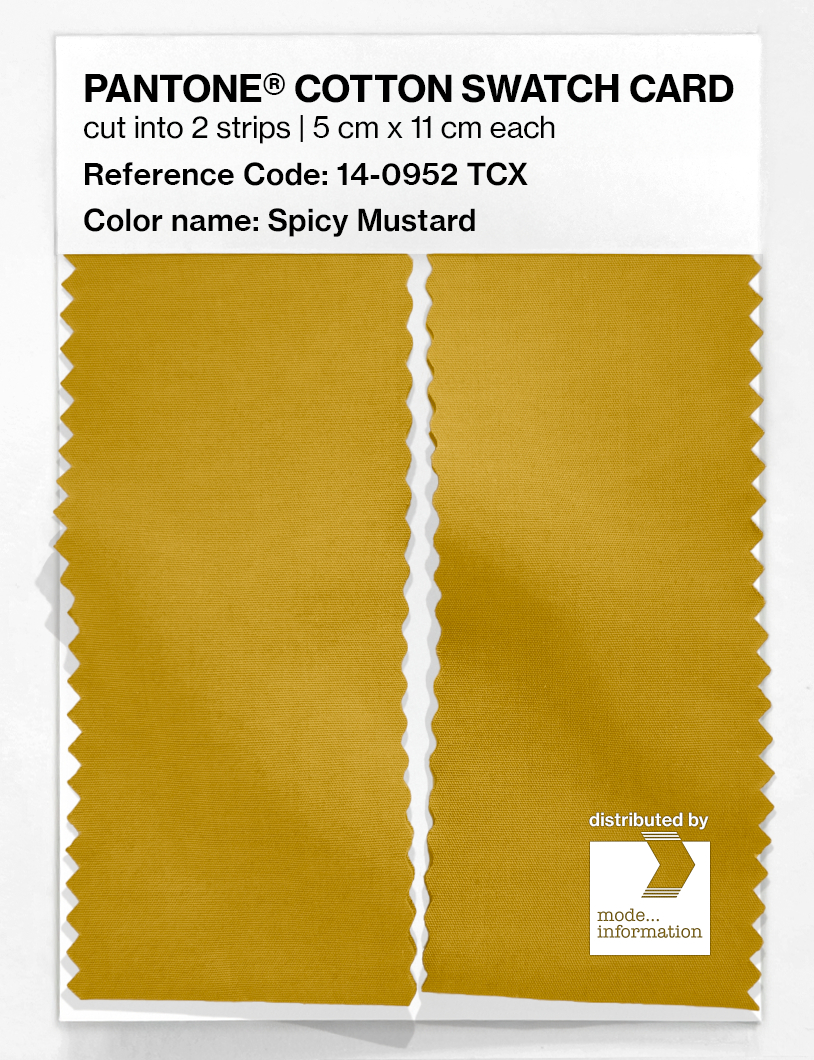 Artikelbild 2 des Artikels “PANTONE® COTTON SWATCH CARD 14-0952 TCX Spicy Mustard “