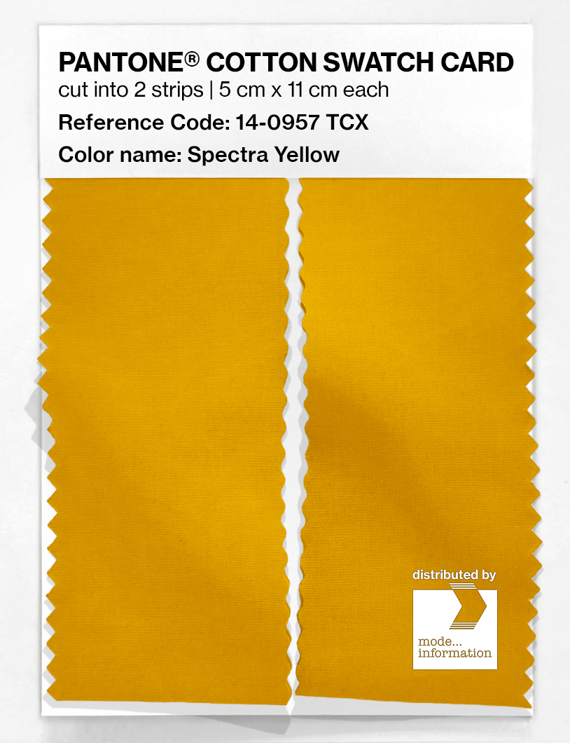 Artikelbild 2 des Artikels “PANTONE® COTTON SWATCH CARD 14-0957 TCX Spectra Yellow “