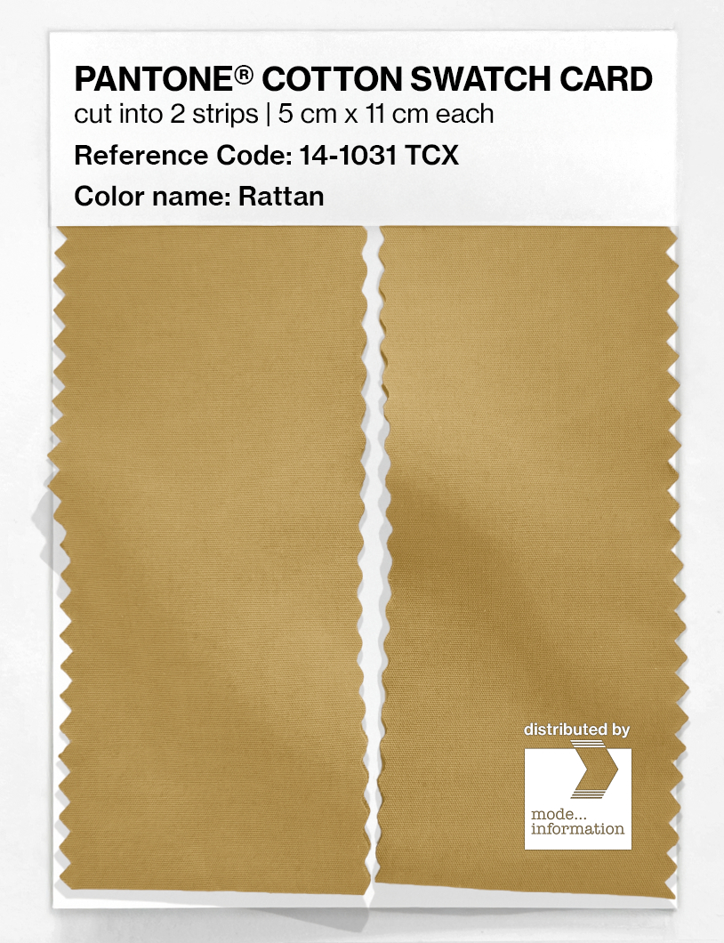Artikelbild 2 des Artikels “PANTONE® COTTON SWATCH CARD 14-1031 TCX Rattan “