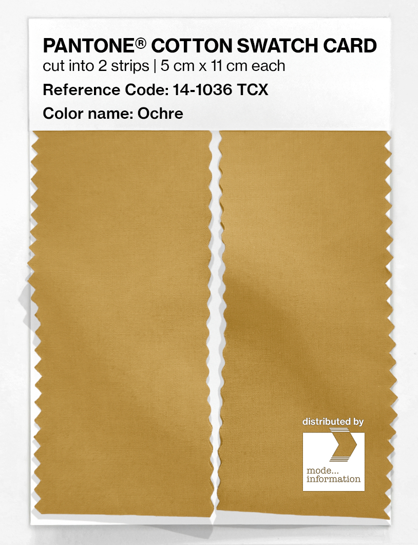 Product image 2 of the product “PANTONE® COTTON SWATCH CARD 14-1036 TCX Ochre ”