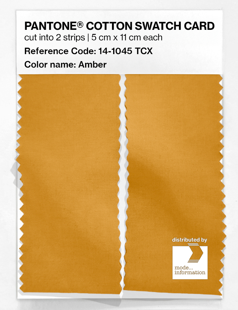 Product image 2 of the product “PANTONE® COTTON SWATCH CARD 14-1045 TCX Amber ”