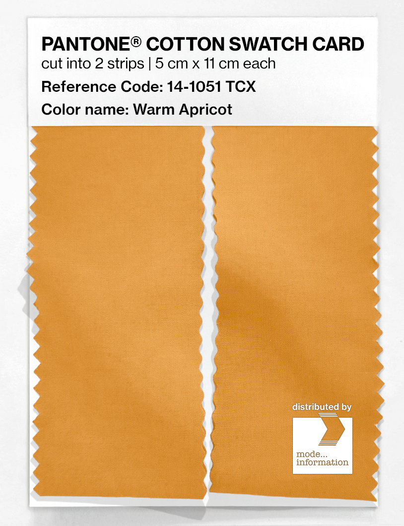 Artikelbild 2 des Artikels “PANTONE® COTTON SWATCH CARD 14-1051 TCX Warm Apricot “