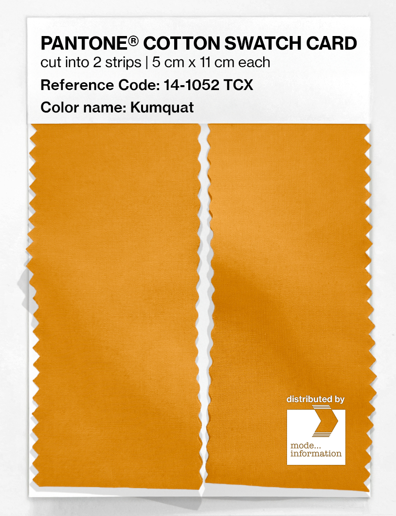 Artikelbild 2 des Artikels “PANTONE® COTTON SWATCH CARD 14-1052 TCX Kumquat “