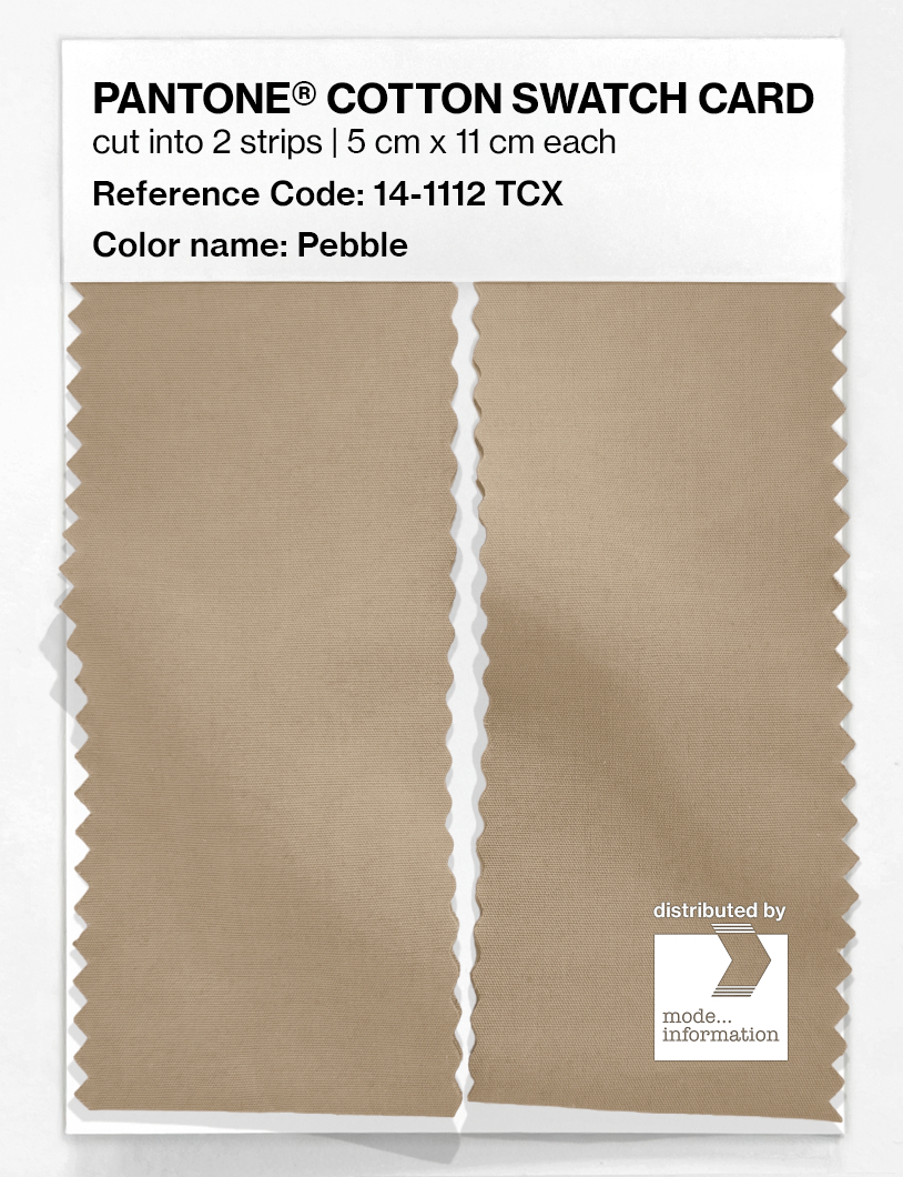 Artikelbild 2 des Artikels “PANTONE® COTTON SWATCH CARD 14-1112 TCX Pebble “