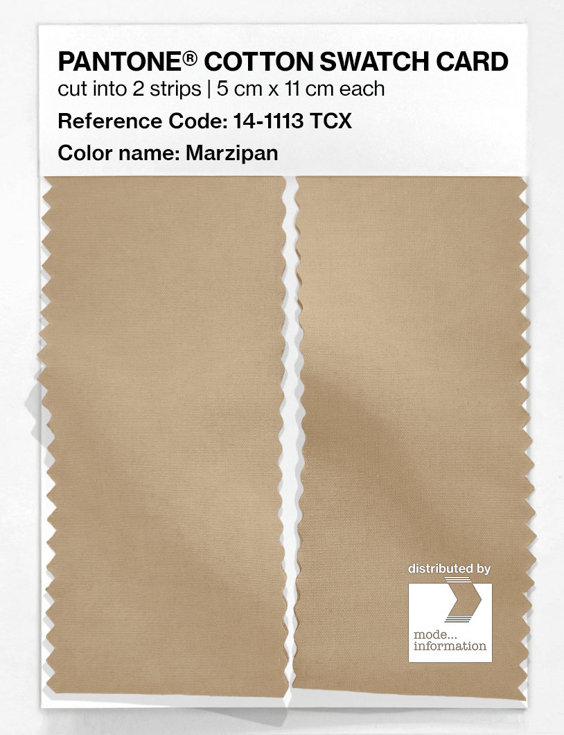 Product image 2 of the product “PANTONE® COTTON SWATCH CARD 14-1113 TCX Marzipan ”