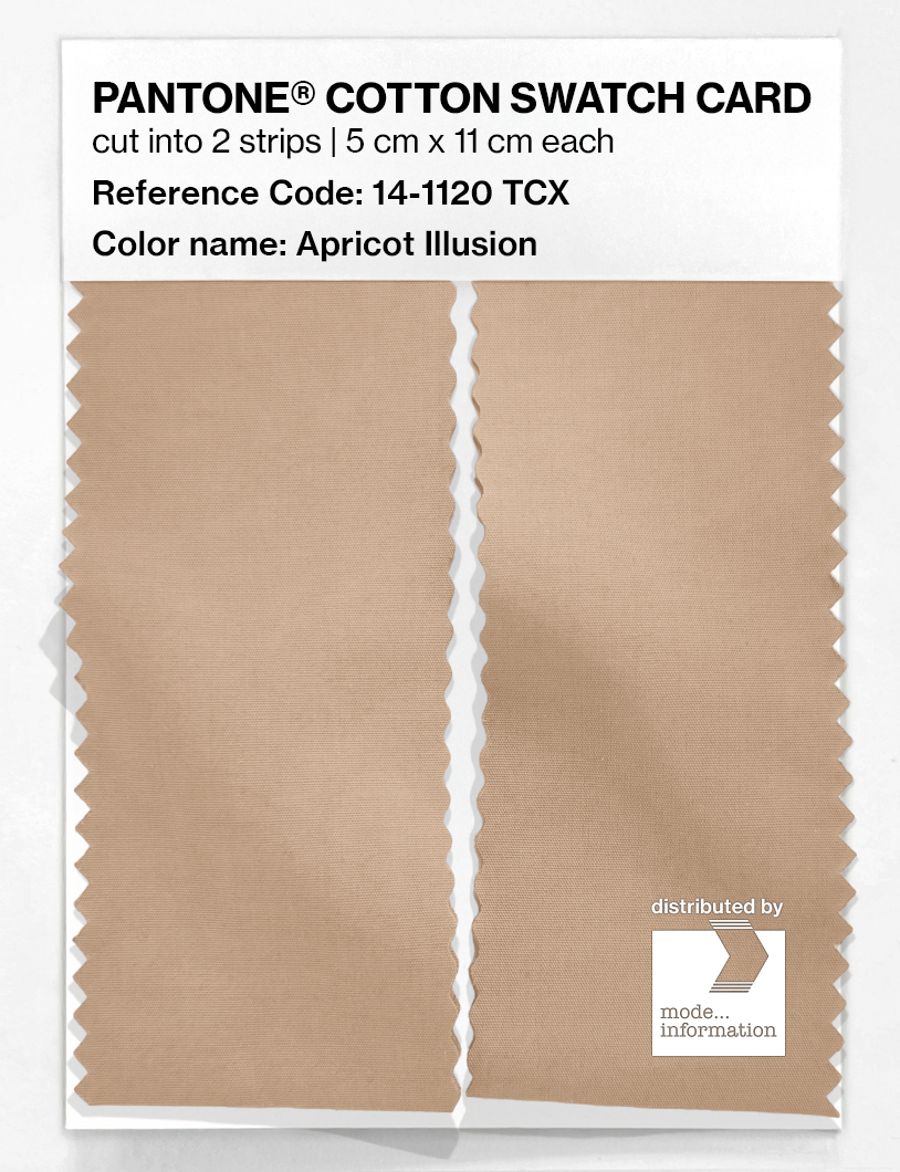 Product image 2 of the product “PANTONE® COTTON SWATCH CARD 14-1120 TCX Apricot Illusion ”
