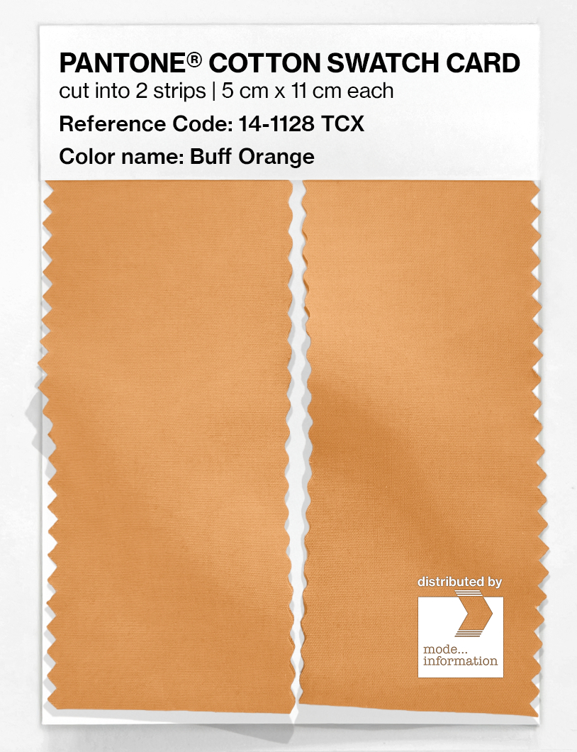 Product image 2 of the product “PANTONE® COTTON SWATCH CARD 14-1128 TCX Buff Orange ”