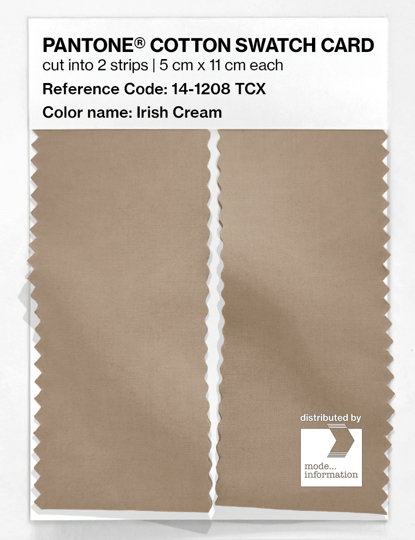 Artikelbild 2 des Artikels “PANTONE® COTTON SWATCH CARD 14-1208 TCX Irish Cream “