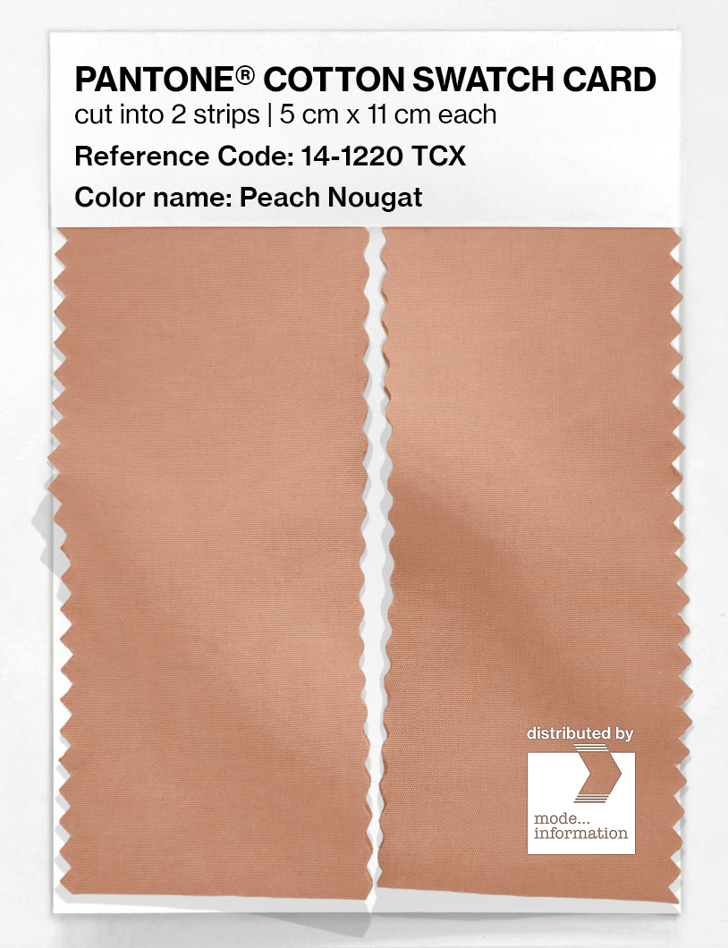 Artikelbild 2 des Artikels “PANTONE® COTTON SWATCH CARD 14-1220 TCX Peach Nougat “