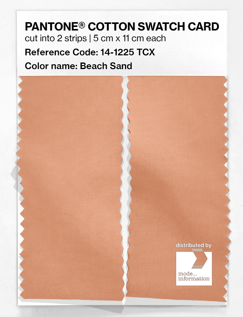 Artikelbild 2 des Artikels “PANTONE® COTTON SWATCH CARD 14-1225 TCX Beach Sand “