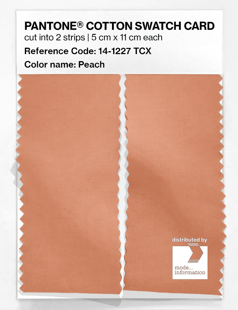 Artikelbild 2 des Artikels “PANTONE® COTTON SWATCH CARD 14-1227 TCX Peach “