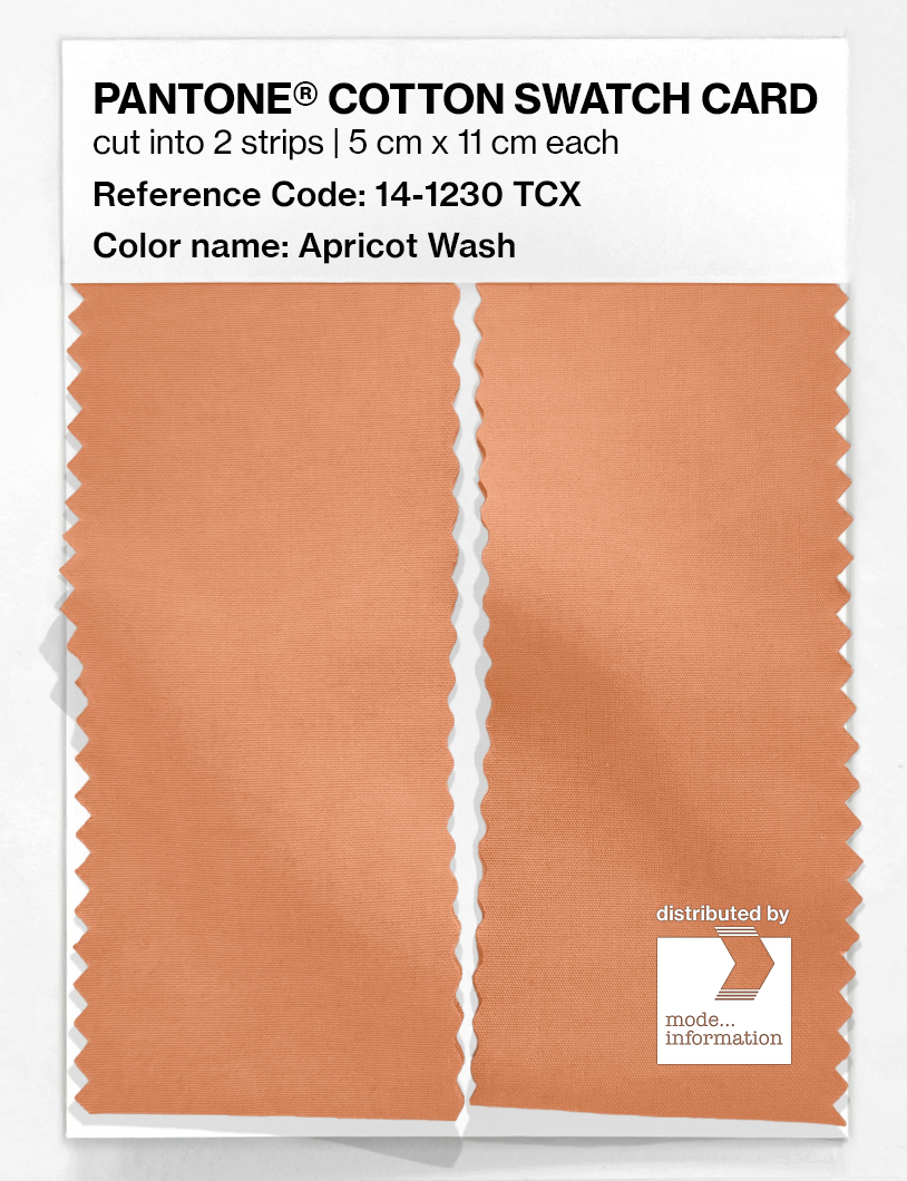 Artikelbild 2 des Artikels “PANTONE® COTTON SWATCH CARD 14-1230 TCX Apricot Wash “