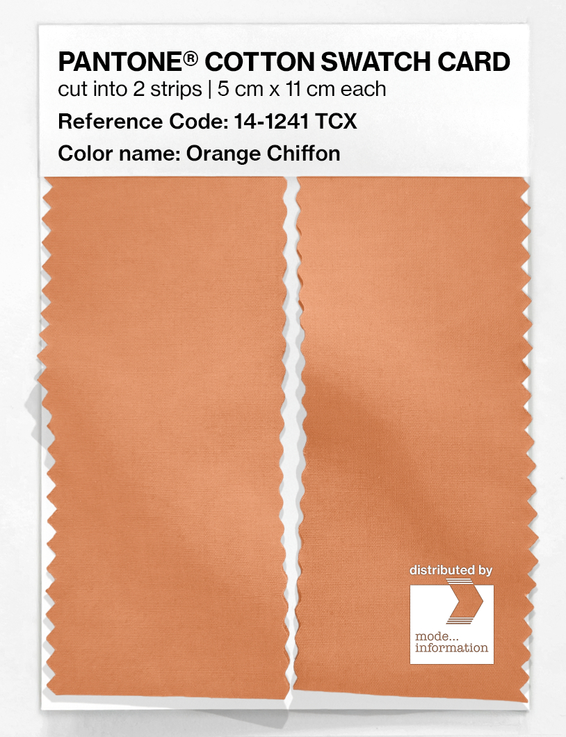 Artikelbild 2 des Artikels “PANTONE® COTTON SWATCH CARD 14-1241 TCX Orange Chiffon “