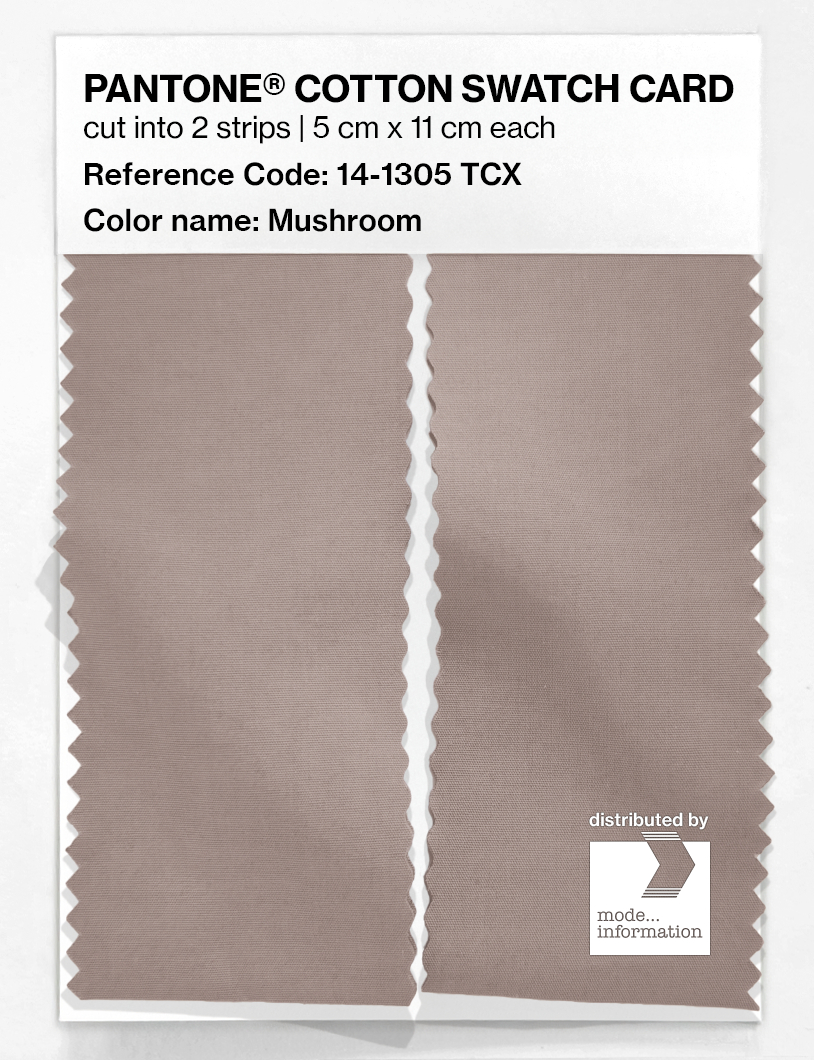 Artikelbild 2 des Artikels “PANTONE® COTTON SWATCH CARD 14-1305 TCX Mushroom “