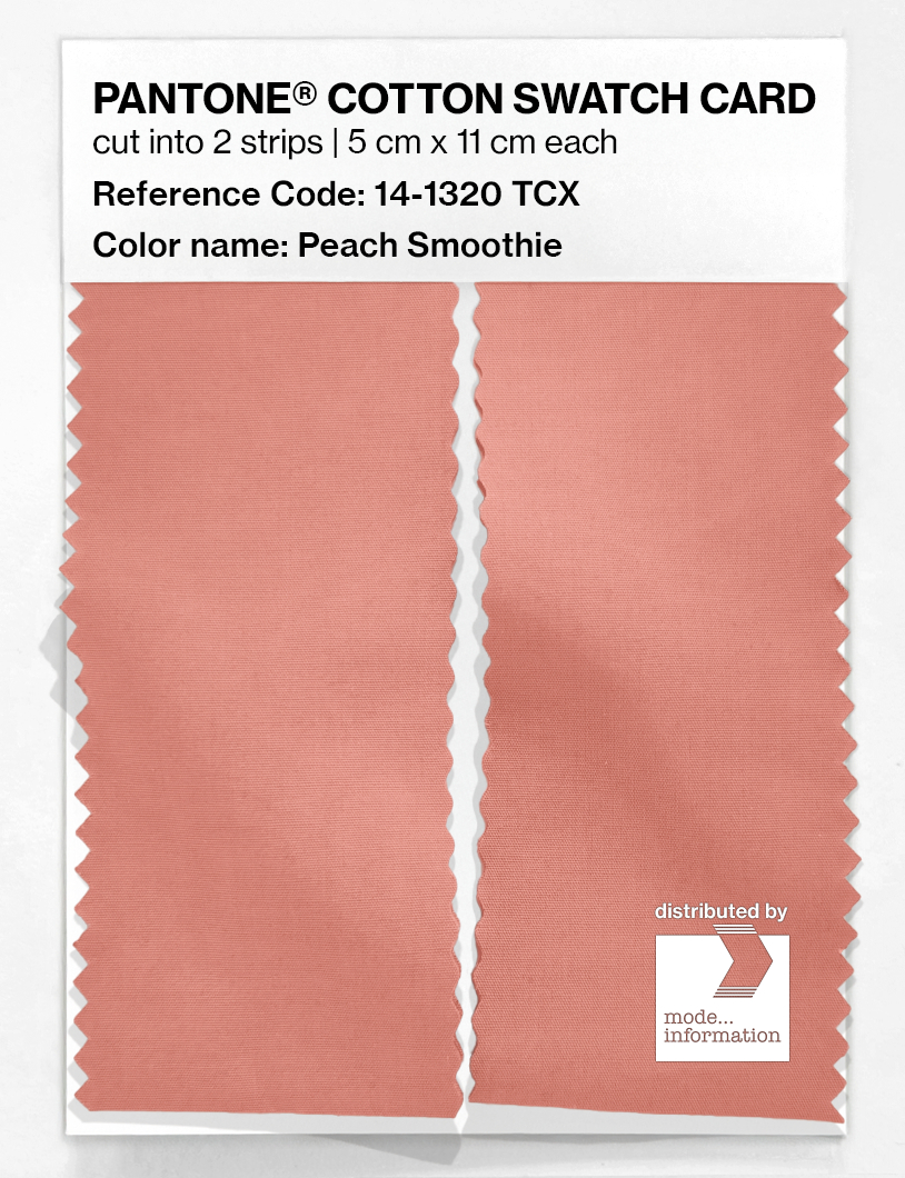 Artikelbild 2 des Artikels “PANTONE® COTTON SWATCH CARD 14-1320 TCX Peach Smoothie “