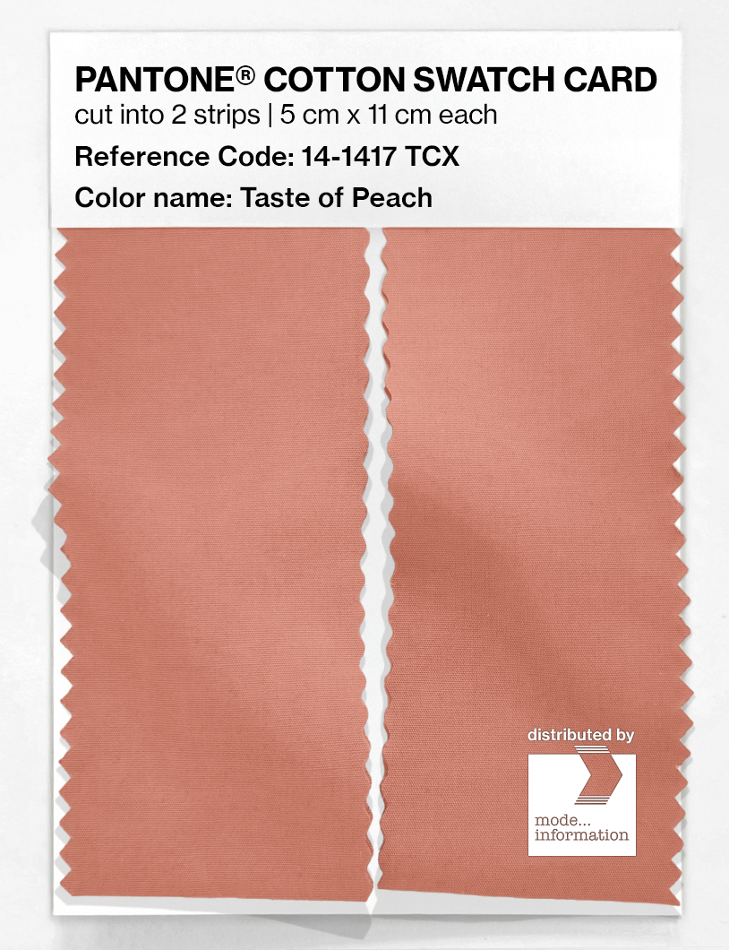 Artikelbild 2 des Artikels “PANTONE® COTTON SWATCH CARD 14-1417 TCX Taste of Peach “