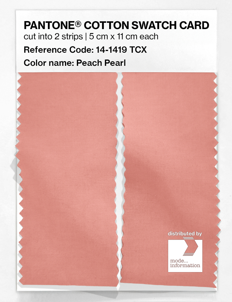Product image 2 of the product “PANTONE® COTTON SWATCH CARD 14-1419 TCX Peach Pearl ”