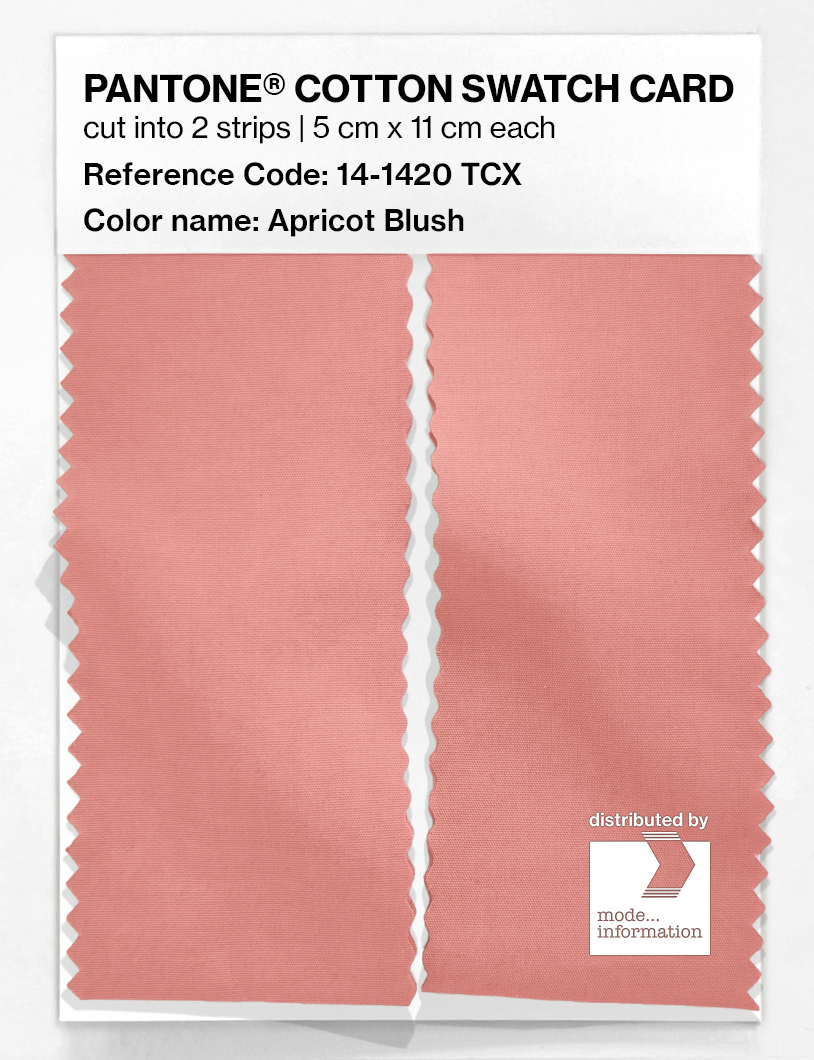 Artikelbild 2 des Artikels “PANTONE® COTTON SWATCH CARD 14-1420 TCX Apricot Blush “