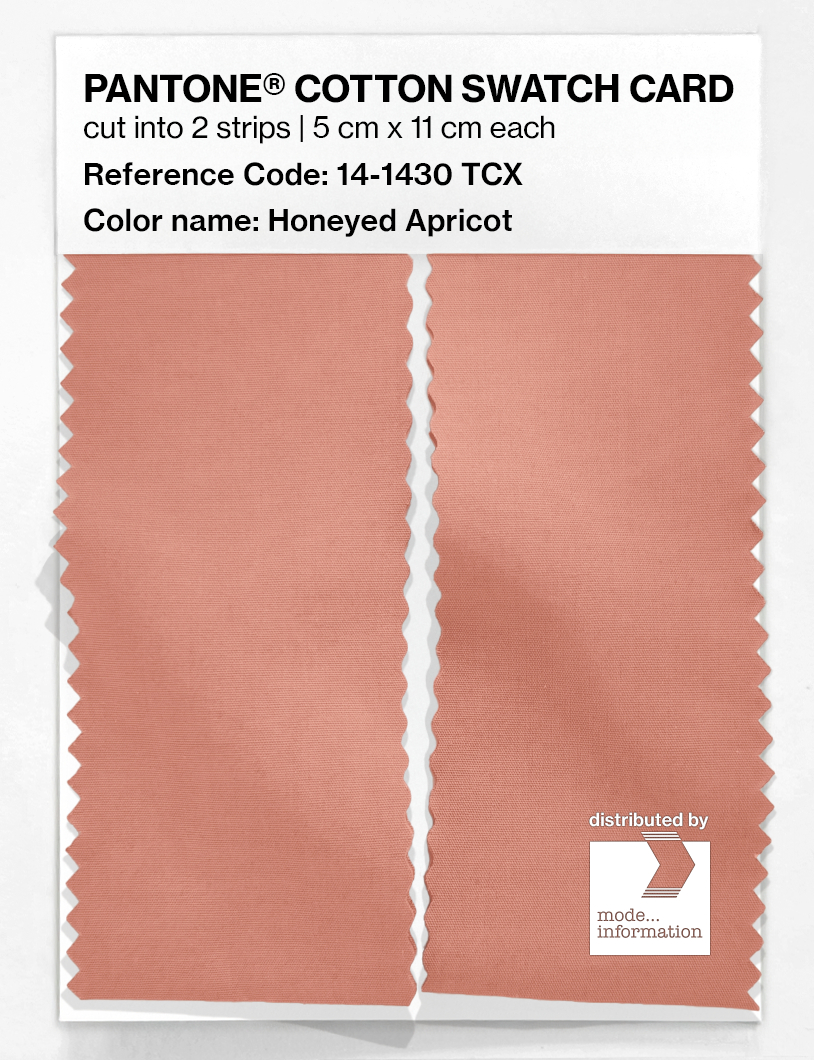 Artikelbild 2 des Artikels “PANTONE® COTTON SWATCH CARD 14-1430 TCX Honeyed Apricot “