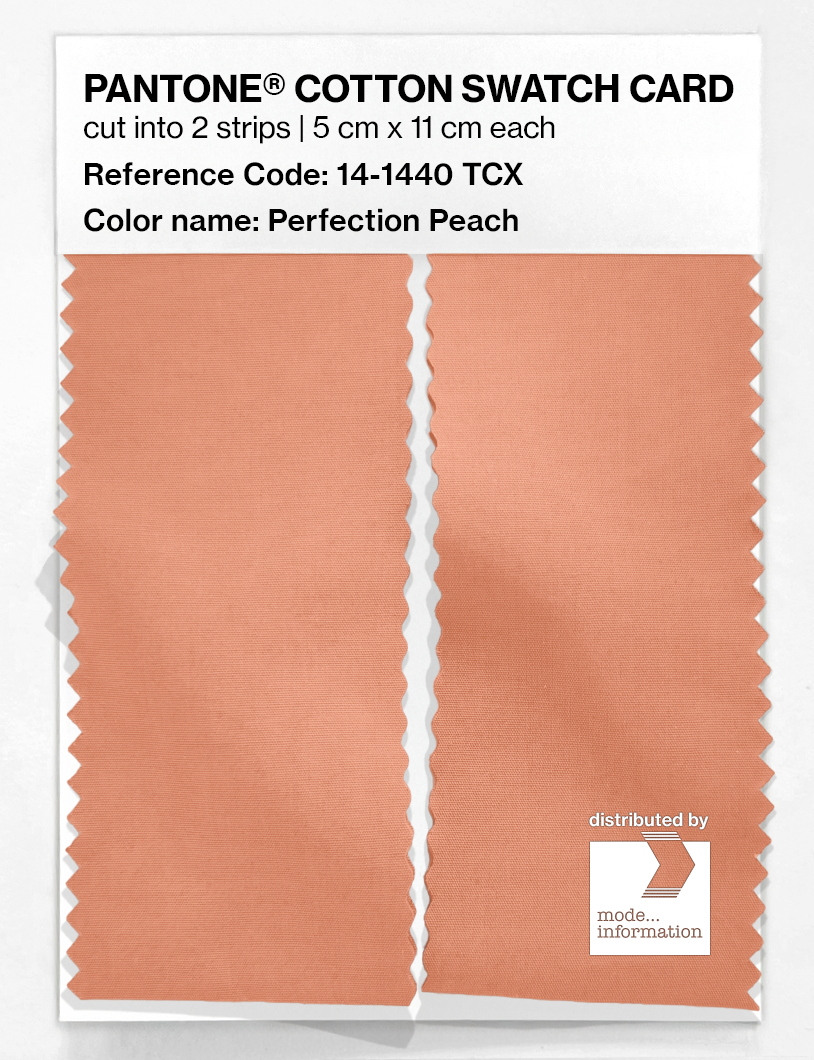 Artikelbild 2 des Artikels “PANTONE® COTTON SWATCH CARD 14-1440 TCX Perfection Peach “