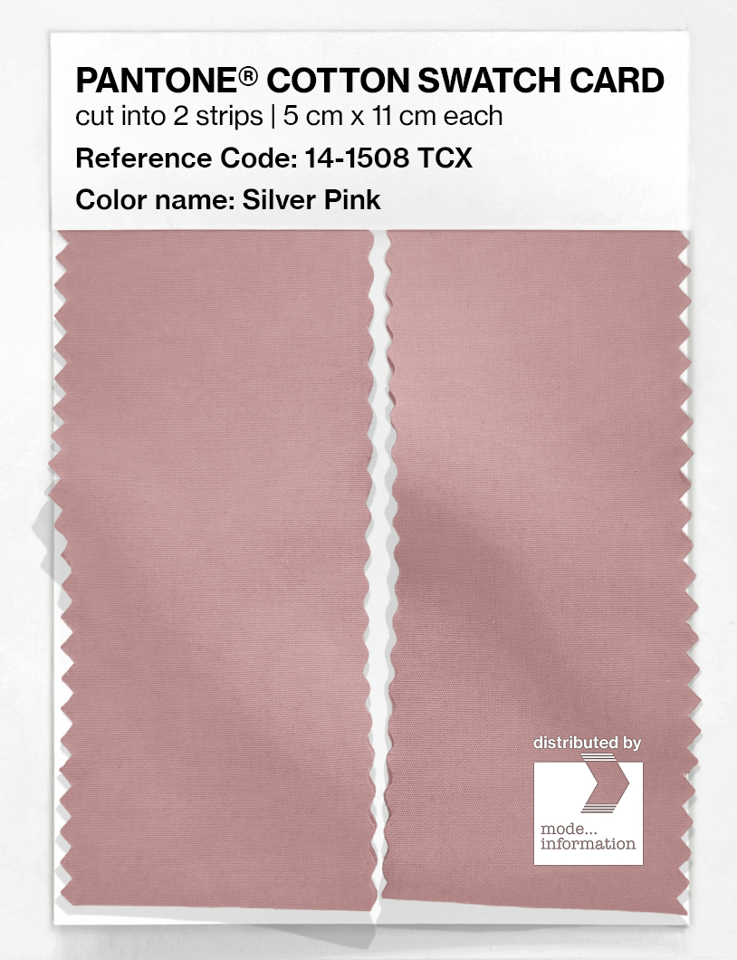 Artikelbild 2 des Artikels “PANTONE® COTTON SWATCH CARD 14-1508 TCX Silver Pink “