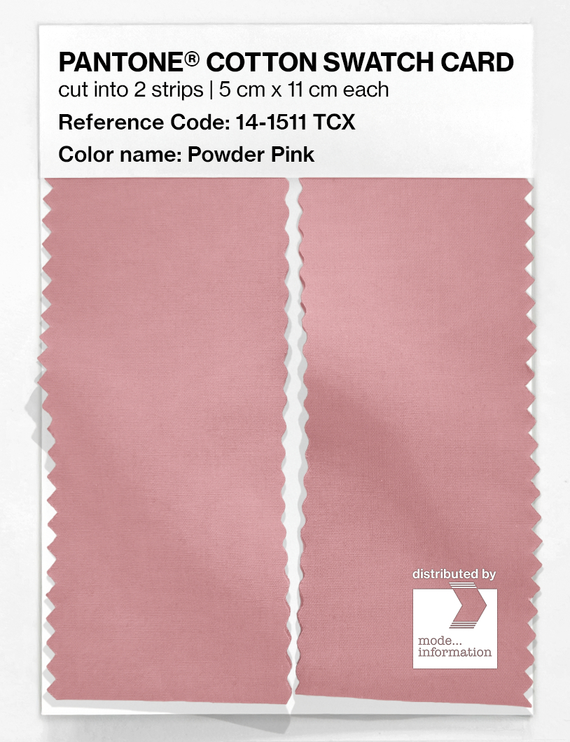 Product image 2 of the product “PANTONE® COTTON SWATCH CARD 14-1511 TCX Powder Pink ”
