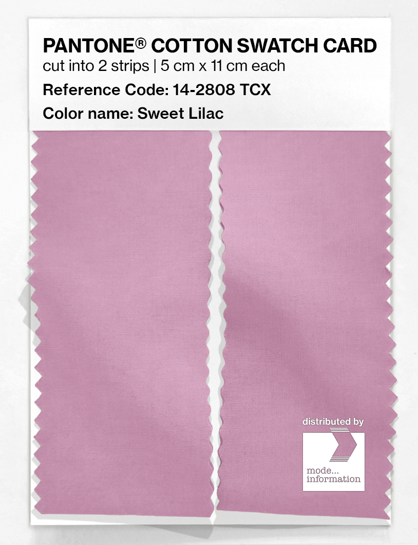 Product image 2 of the product “PANTONE® COTTON SWATCH CARD 14-2808 TCX Sweet Lilac ”