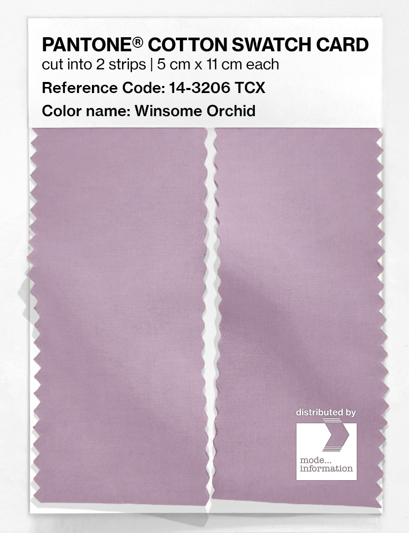 Product image 2 of the product “PANTONE® COTTON SWATCH CARD 14-3206 TCX Winsome Orchid ”