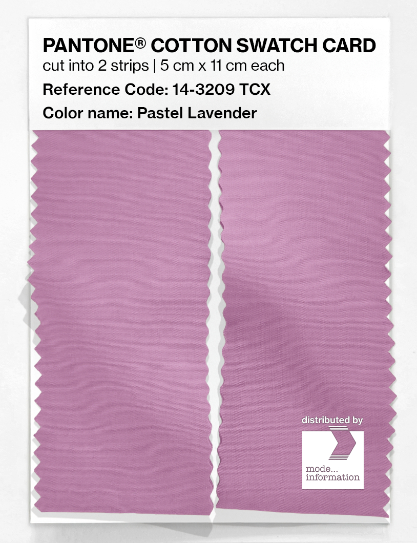 Product image 2 of the product “PANTONE® COTTON SWATCH CARD 14-3209 TCX Pastel Lavender ”