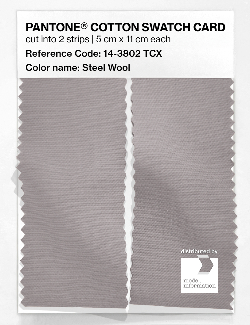 Artikelbild 2 des Artikels “PANTONE® COTTON SWATCH CARD 14-3802 TCX Steel Wool “