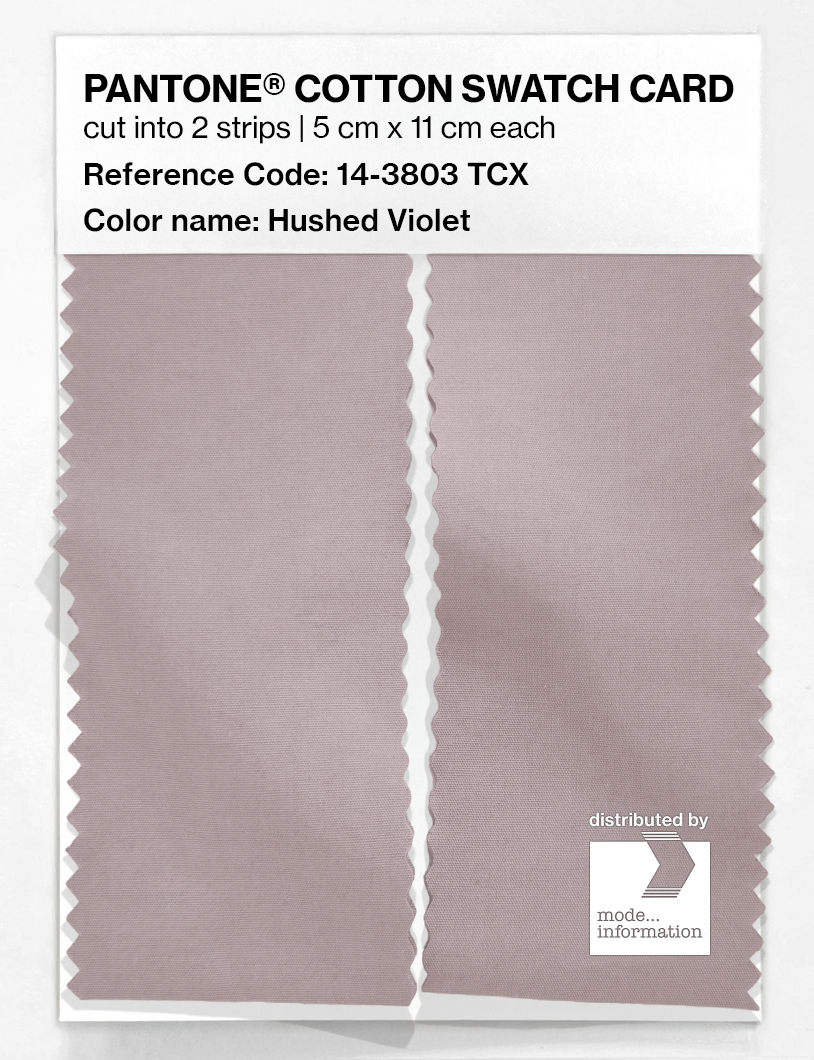 Product image 2 of the product “PANTONE® COTTON SWATCH CARD 14-3803 TCX Hushed Violet ”