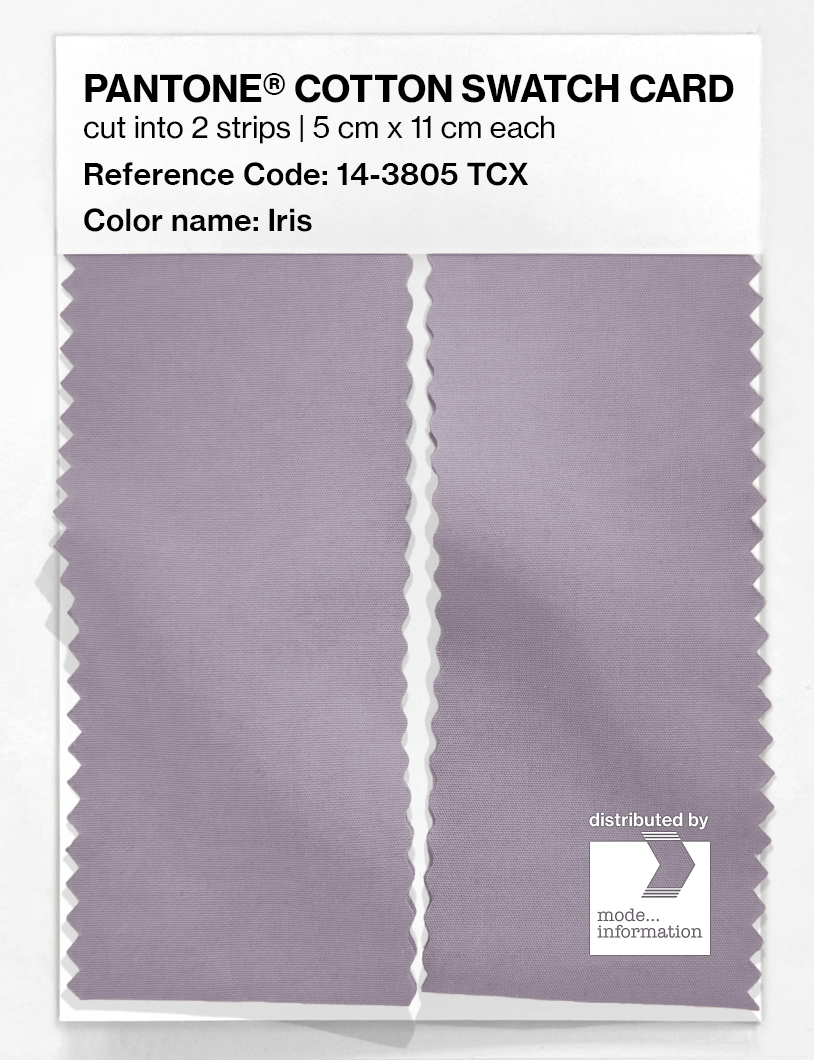 Product image 2 of the product “PANTONE® COTTON SWATCH CARD 14-3805 TCX Iris ”