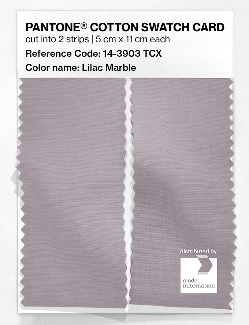 Product image 2 of the product “PANTONE® COTTON SWATCH CARD 14-3903 TCX Lilac Marble ”