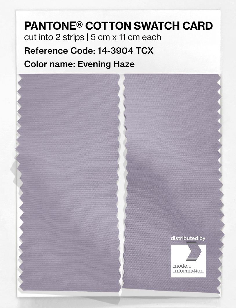 Product image 2 of the product “PANTONE® COTTON SWATCH CARD 14-3904 TCX Evening Haze ”