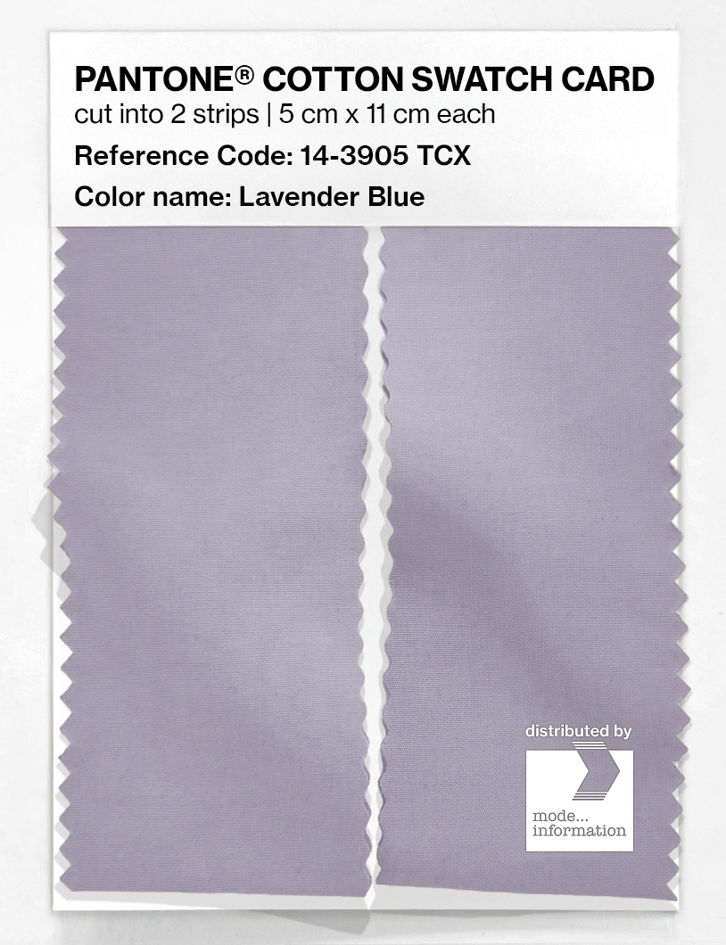 Product image 2 of the product “PANTONE® COTTON SWATCH CARD 14-3905 TCX Lavender Blue ”