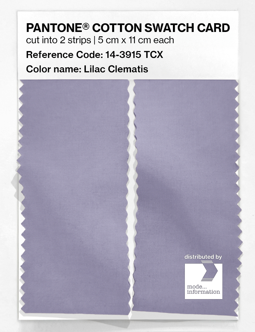 Artikelbild 2 des Artikels “PANTONE® COTTON SWATCH CARD 14-3915 TCX Lilac Clematis “