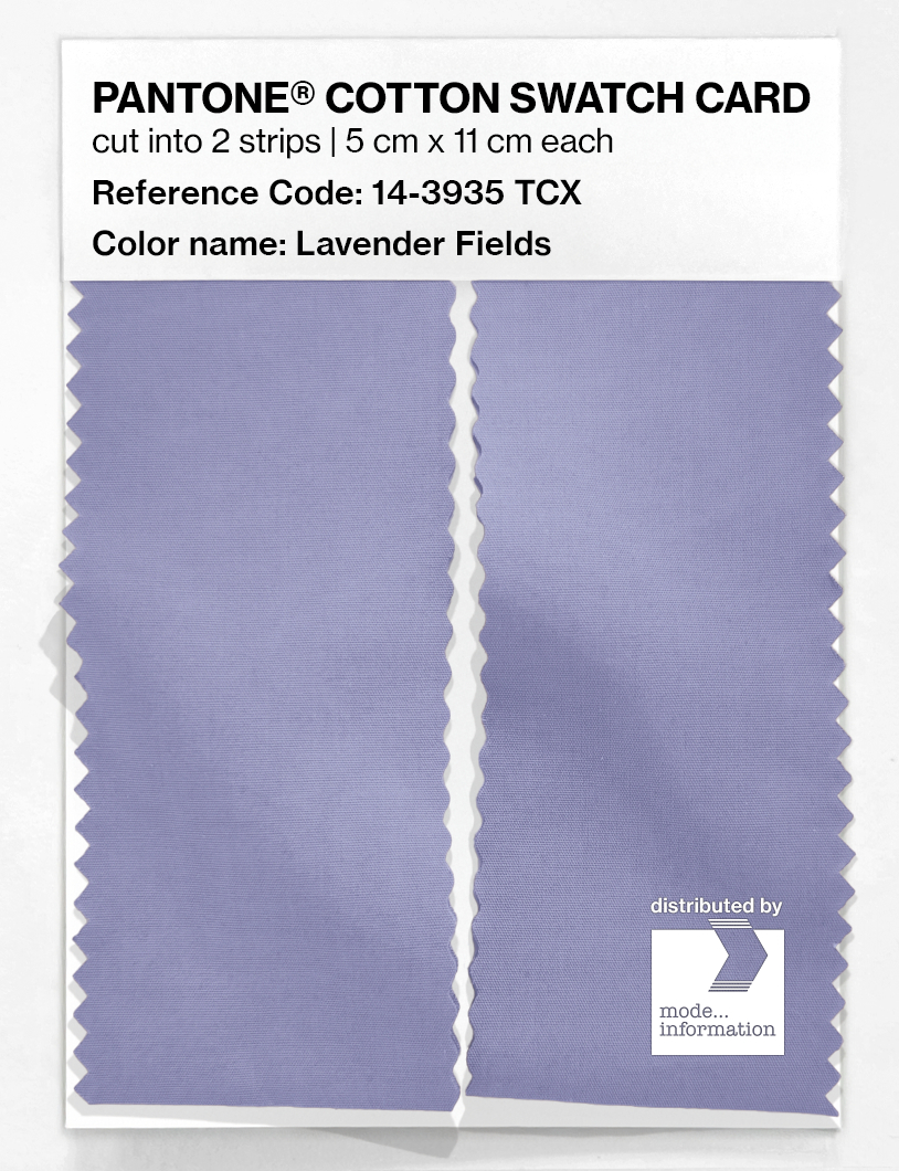 Artikelbild 2 des Artikels “PANTONE® COTTON SWATCH CARD 14-3935 TCX Lavender Fields “