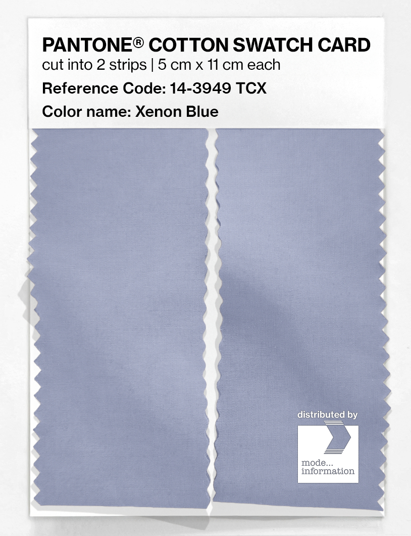 Product image 2 of the product “PANTONE® COTTON SWATCH CARD 14-3949 TCX Xenon Blue ”