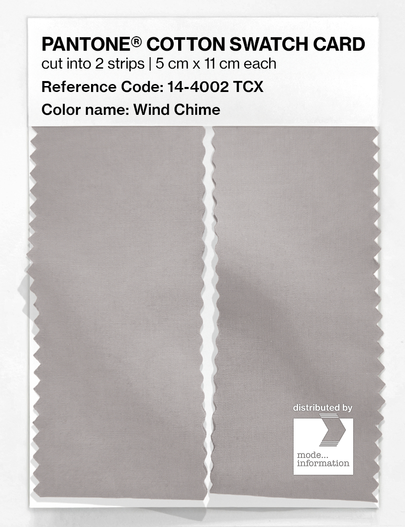 Artikelbild 2 des Artikels “PANTONE® COTTON SWATCH CARD 14-4002 TCX Wind Chime “