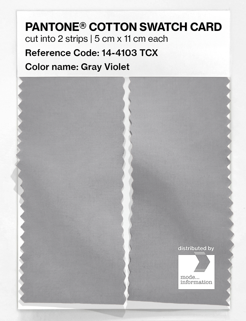 Artikelbild 2 des Artikels “PANTONE® COTTON SWATCH CARD 14-4103 TCX Gray Violet “