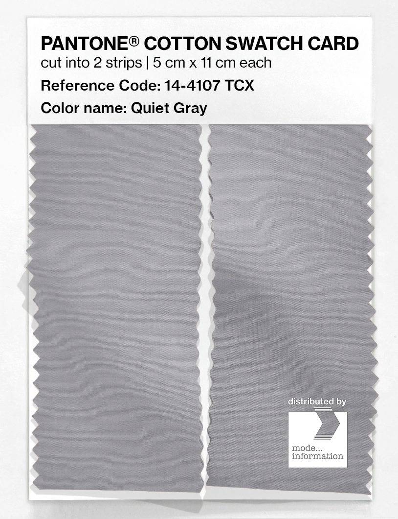 Artikelbild 2 des Artikels “PANTONE® COTTON SWATCH CARD 14-4107 TCX Quiet Gray “