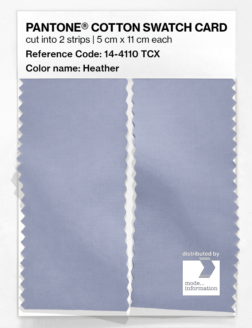 Product image 2 of the product “PANTONE® COTTON SWATCH CARD 14-4110 TCX Heather ”