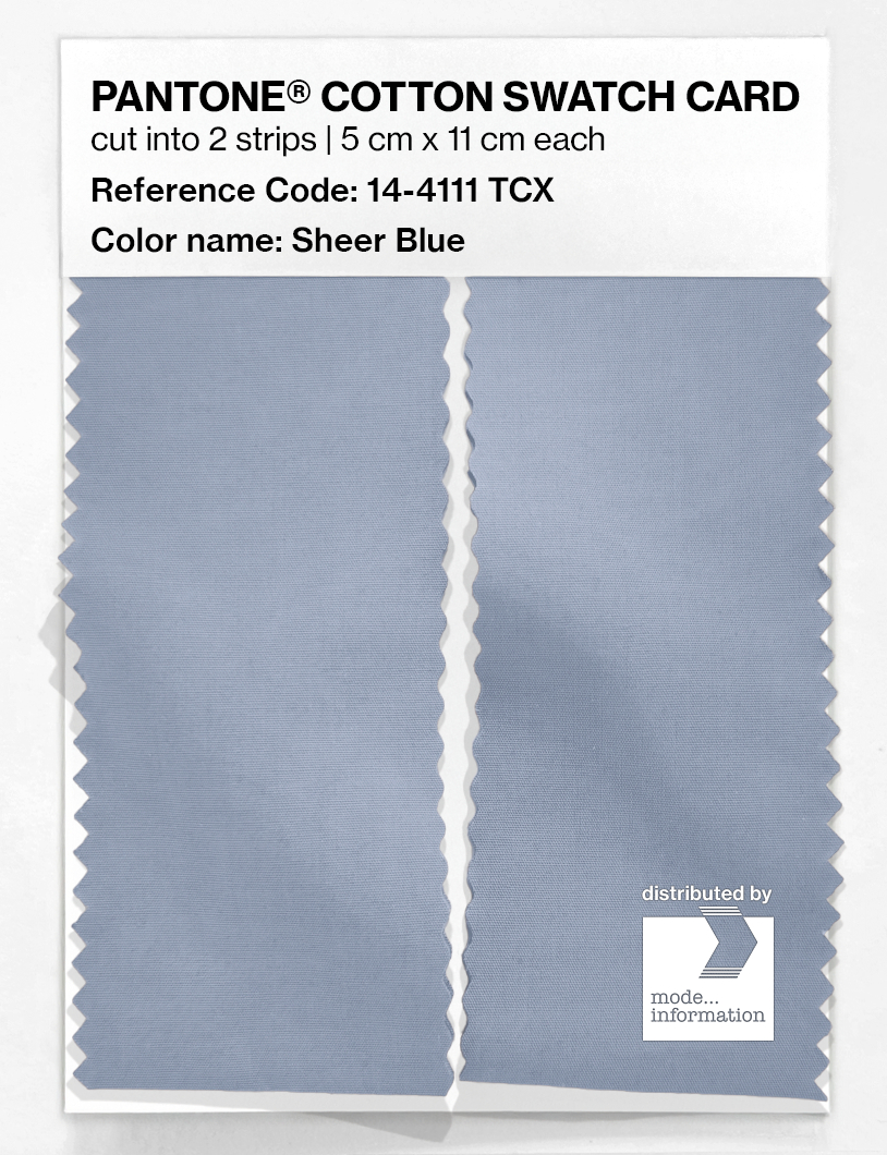 Artikelbild 2 des Artikels “PANTONE® COTTON SWATCH CARD 14-4111 TCX Sheer Blue “