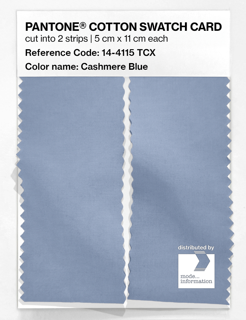 Artikelbild 2 des Artikels “PANTONE® COTTON SWATCH CARD 14-4115 TCX Cashmere Blue “